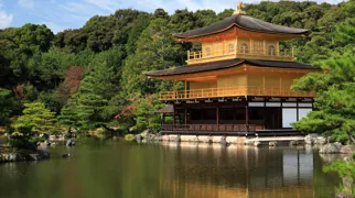 Den gyldne pavillion i templet Kinkaku Ji. Foto Anders Stoustrup