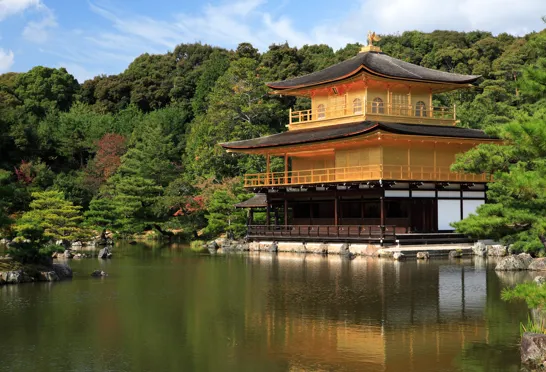 Den gyldne pavillion i templet Kinkaku Ji. Foto Anders Stoustrup