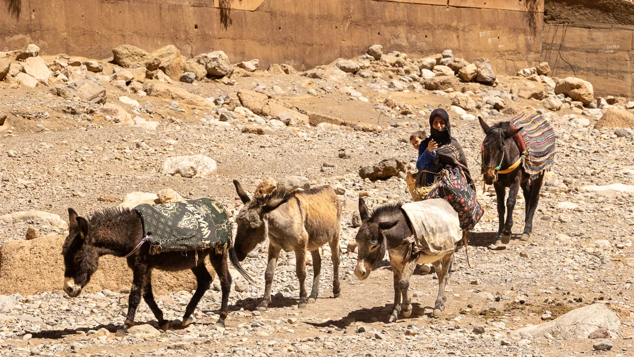 I berberlandsbyerne leves livet som for flere hundrede år siden. Foto Verner Rud Nielsen