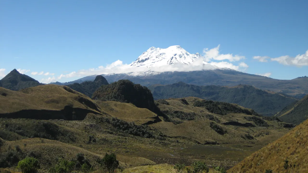 Vulkanen Antisana er 5753 meter høj. Foto Viktors Farmor