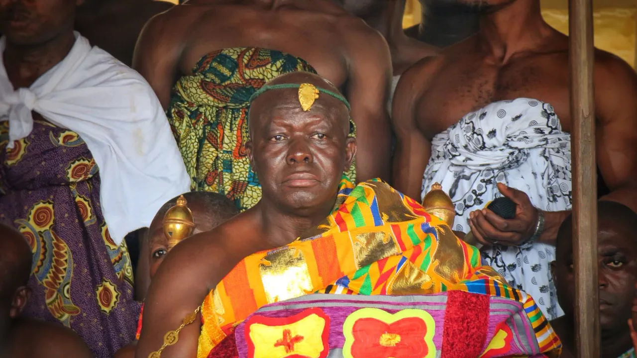 Ashanti kongen Otumfuo Nana Osei Tutu II, Kumasi.