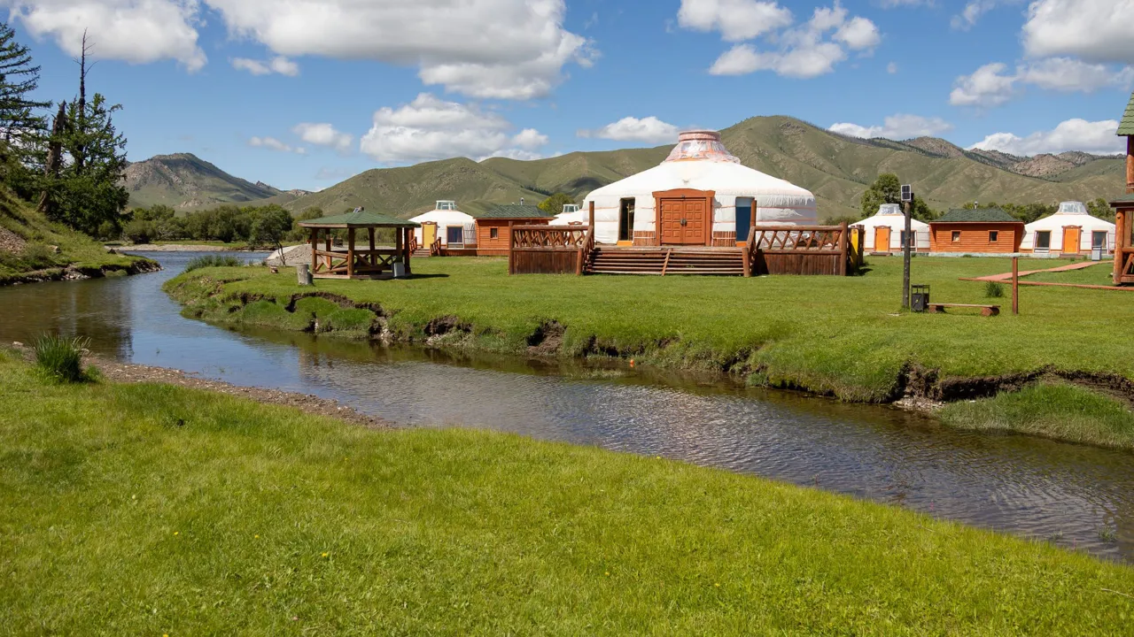 Ger lejrene ligger i smukke omgivelser rundt omkring i Mongoliet. Foto Verner Rud Nielsen