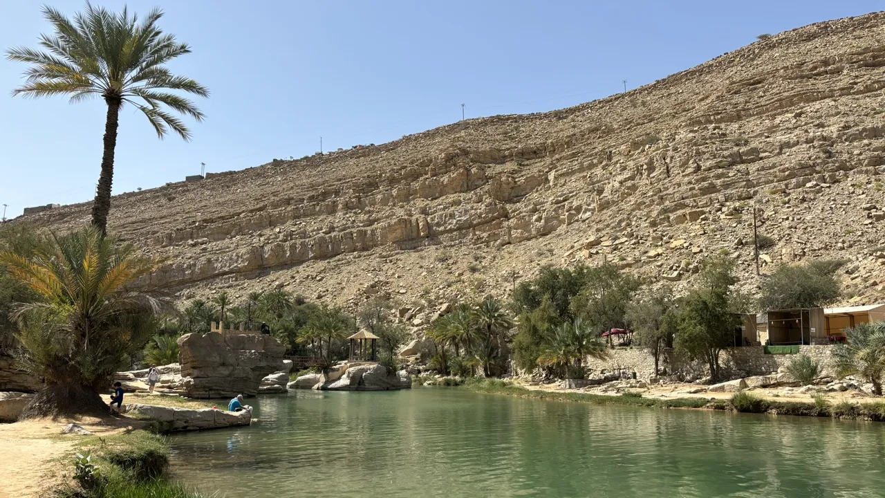 Wadi bani khalid er et idyllisk oaseområde med naturlige ferskvandspooler og frodig vegetation. Foto Ellen Brzost Lindby-Andersen